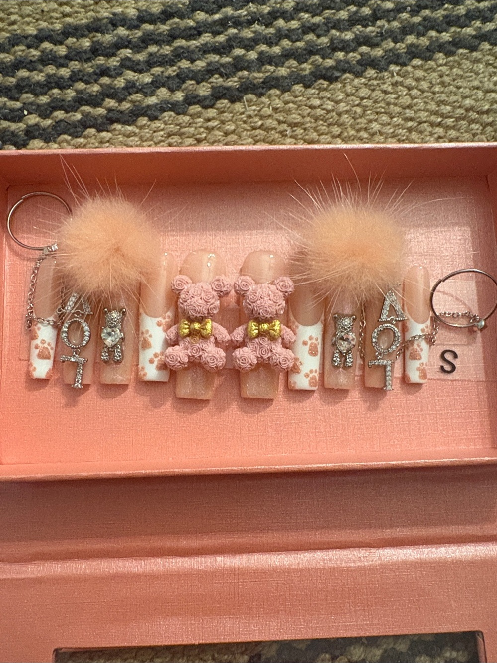 Custom Bad and Boujee nails 💅